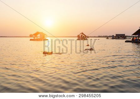 Landscape View With Float Raft Downstream.