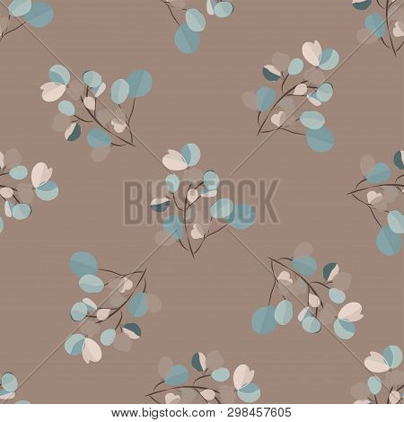 Brightl Modern Background With Jungle Leaves. Exotic Pattern With Palm Leaves. Vector Illustration