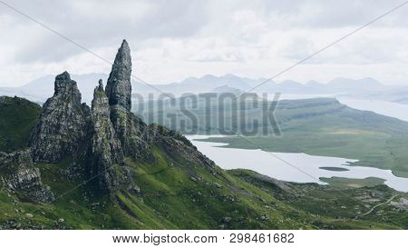The Storr on the Trotternish peninsula of the Isle of Skye, Scotland