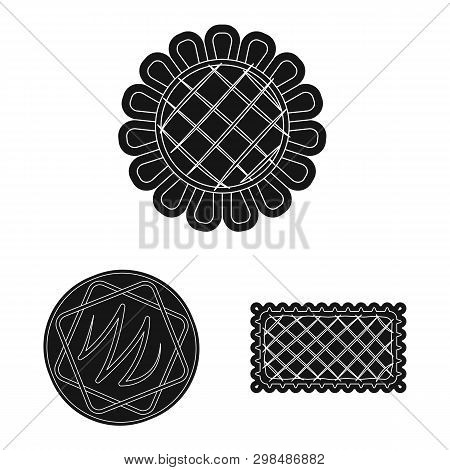Isolated Object Of Biscuit And Bake Icon. Collection Of Biscuit And Chocolate Vector Icon For Stock.