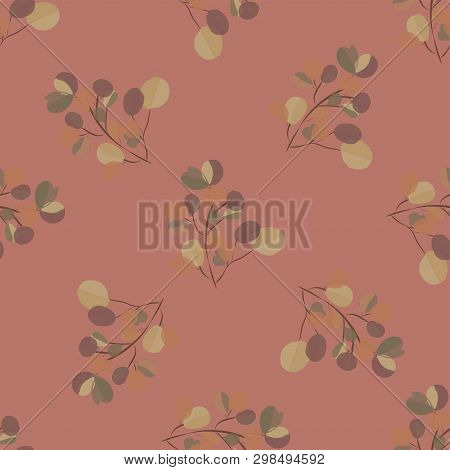Brightl Modern Background With Jungle Leaves. Exotic Pattern With Palm Leaves. Vector Illustration