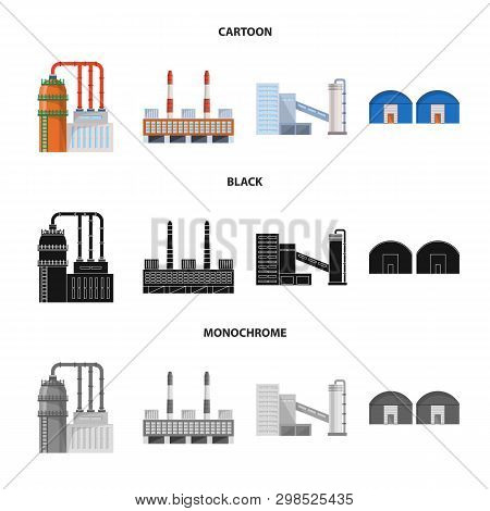 Vector Illustration Of Production And Structure Icon. Set Of Production And Technology Vector Icon F
