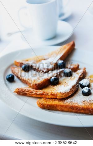 Homemade french toast with Butter (Pain perdu)