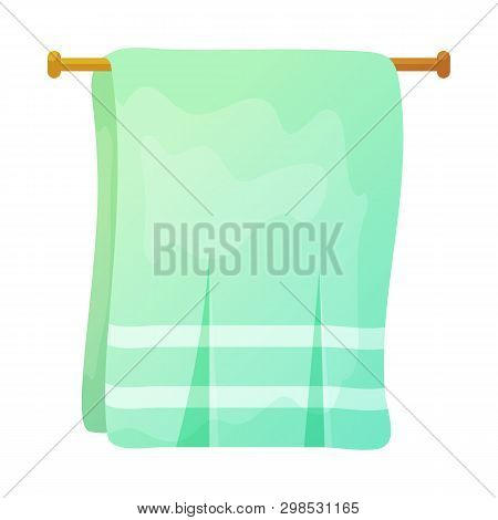 Vector Design Of Towel And Laundry Icon. Set Of Towel And Hotel Vector Icon For Stock.