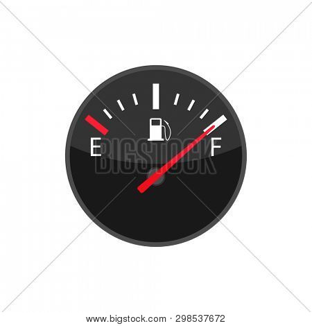 Full Fuel Gauge Icon. Image & Photo (Free Trial) | Bigstock