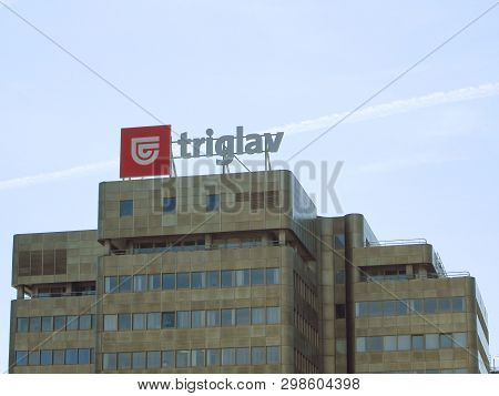 Ljubljana, Slovenia - March 22 2019: Zavarovalnica Triglav Main Building