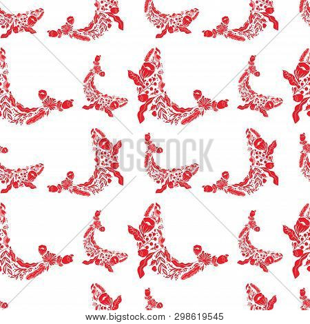 Vaquita Marina Blue Whale Sealife  Vector Illustration