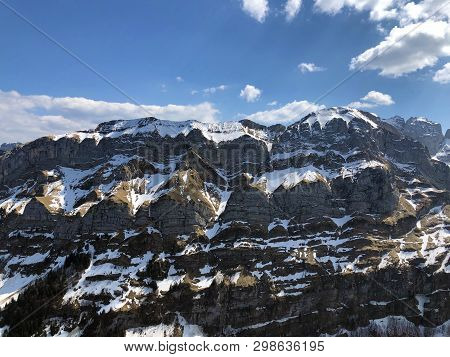 Alpine Peaks Schafberg And Marwees In The Alpstein Mountain Range And In The Appenzellerland Region 