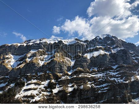 Alpine Peaks Schafberg And Marwees In The Alpstein Mountain Range And In The Appenzellerland Region 