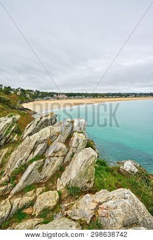 Ittany Beach Called The Big Beach Taken From Pointe De La Garde,