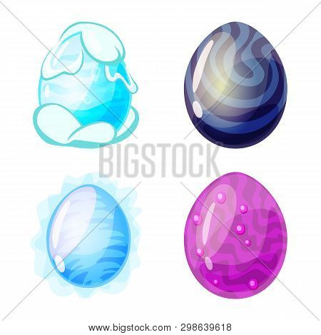 Vector Design Of Dinosaur  And Magic  Logo. Collection Of Dinosaur  And Fantasy Vector Icon For Stoc