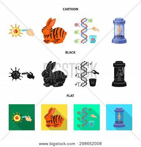Vector Design Of Test And Synthetic Icon. Set Of Test And Laboratory Vector Icon For Stock.