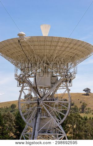 Canberra, Australia - December 19th 2013: Decommissioned And Historical Dss-46 Earth Station Antenna