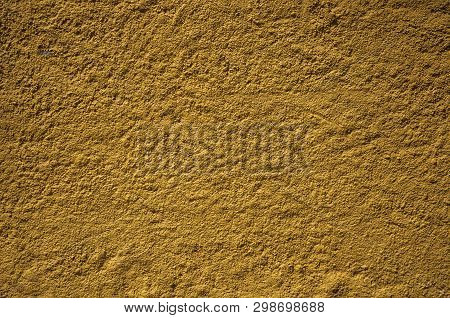 Detail Of Rough Plaster Wall With Small Gravel Inserted On It, Forming A Singular Pattern At Unhais 