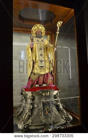 Bari, Italy 10.01.2015: The Basilica Of Saint Nicholas,in Bari