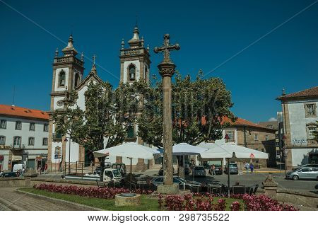 Church Of The Misericordia And Stone Pillory In Baroque Style