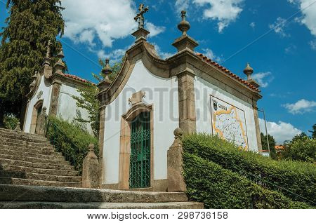 Small Chapel In Baroque Style Next To Stone Staircase