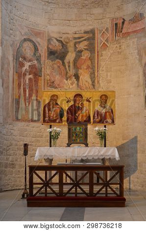 Bari, Italy 10.01.2015: The Basilica Of Saint Nicholas,in Bari