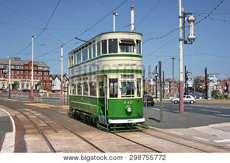 Historic Standard Car Tram No.147 At Blackpool Tramway - Blackpool, Lancashire, United Kingdom - 27t