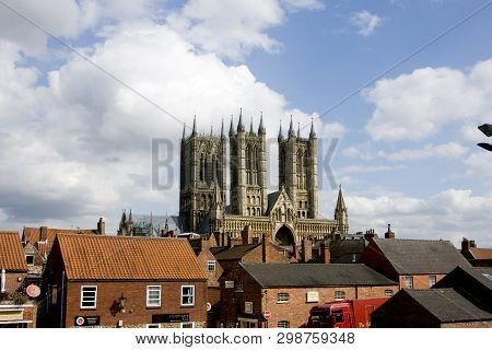 A View Of Lincoln Cathedral, Lincoln, Lincolnshire, United Kingdom - August 2009