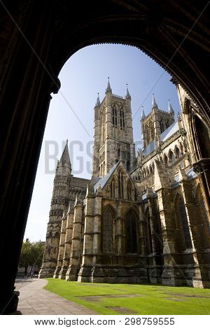 A View Of Lincoln Cathedral From The South Porch, Lincoln, Lincolnshire, United Kingdom - August 200