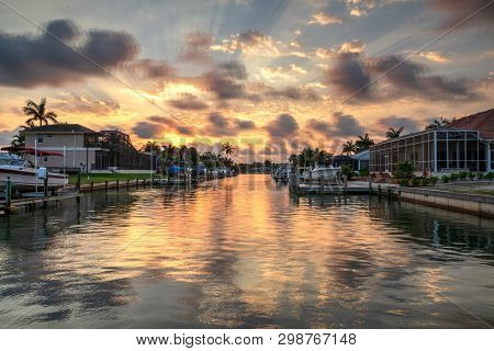 Riverway That Leads To The Ocean On Marco Island