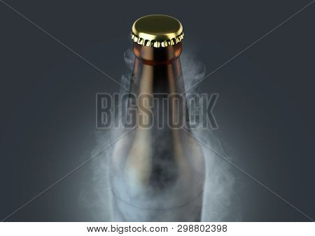 Beer Bottle With Condensation