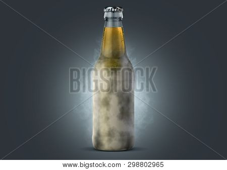 Beer Bottle With Condensation