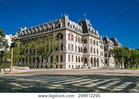 Buenos Aires, Argentina - Dec 25, 2018:Buildings in centro of Buenos Aires, Argentina