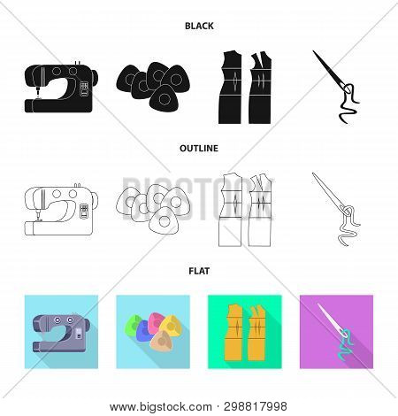 Vector Illustration Of Craft And Handcraft Logo. Set Of Craft And Industry Stock Symbol For Web.