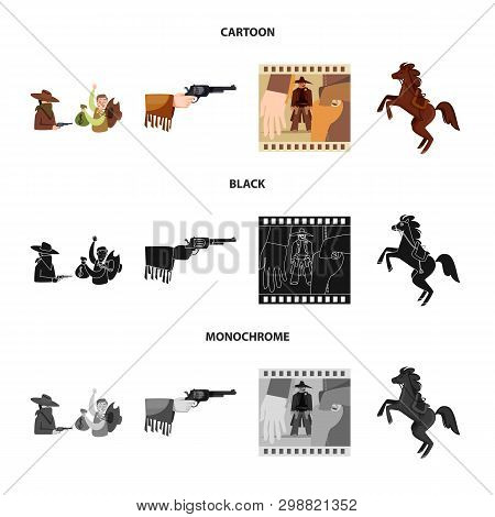 Vector Design Of Texas And History Icon. Collection Of Texas And Culture Vector Icon For Stock.