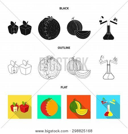 Vector Design Of Test And Synthetic Icon. Set Of Test And Laboratory Vector Icon For Stock.