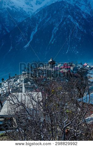 Landscape Of Himalayas - Beautiful Morning In Himalayan Village