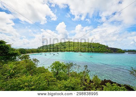 View On Port Launay Beach From Cap Ternay Road (port Launay Mari