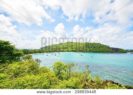 View On Port Launay Beach From Cap Ternay Road (port Launay Mari