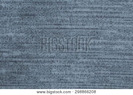 Grey Background. Abstract Texture Of Fleecy Knitted Fabric.