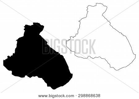 North Region (regions Of Cameroon, Republic Of Cameroon) Map Vector Illustration, Scribble Sketch No