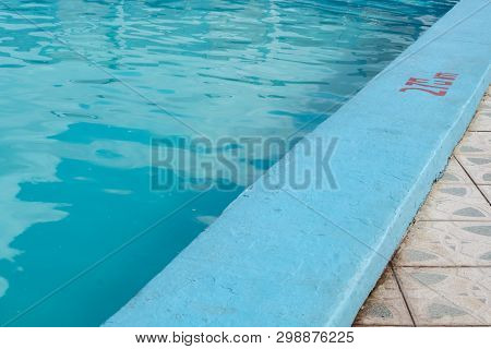 Inviting Blue Pool With 2.70m Depth Marking