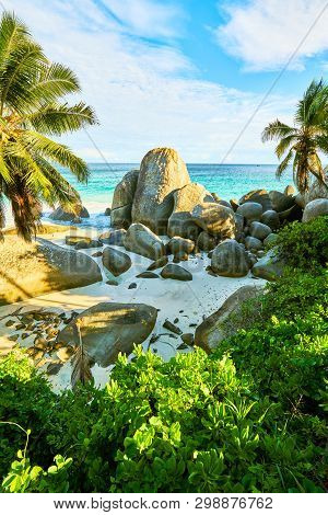Tropical Beach Seychelles Called 