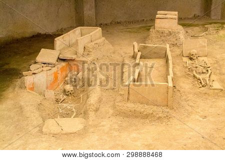 Skeletons In Roman Tombs