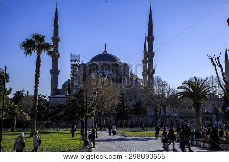 Istanbul/turkey-04.03.2019:blue Mosque, Sultanahmet