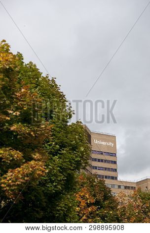 Huddersfield, West Yorkshire, Uk, October 2013, Schwann Building At The University Of Huddersfield