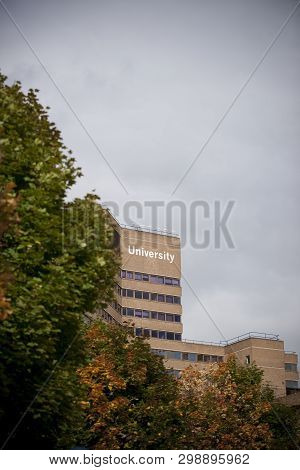Huddersfield, West Yorkshire, Uk, October 2013, Schwann Building At The University Of Huddersfield
