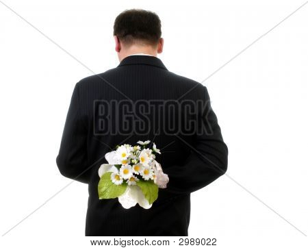Uomo con fiore