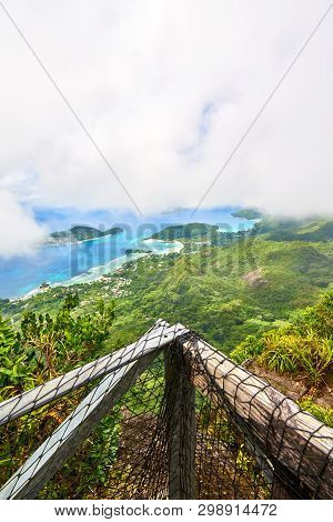 Point Of View From Morne Blanc Hill, Mahe, Seychelles