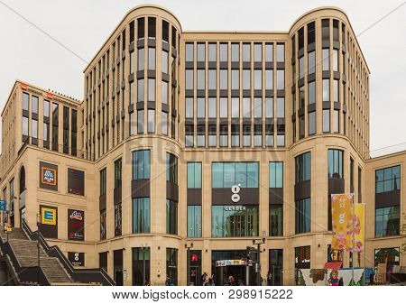 Stuttgart,germany - April 06,2019:sophienstrasse This Is The Gerber,a Big Mall With A Lot Of Shops.b