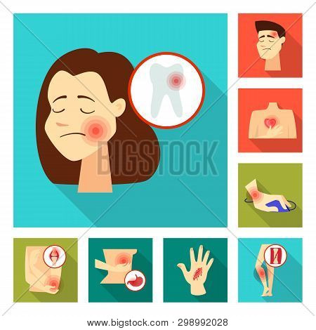Vector Illustration Of Damage And Wound Icon. Collection Of Damage And Rendering Stock Vector Illust