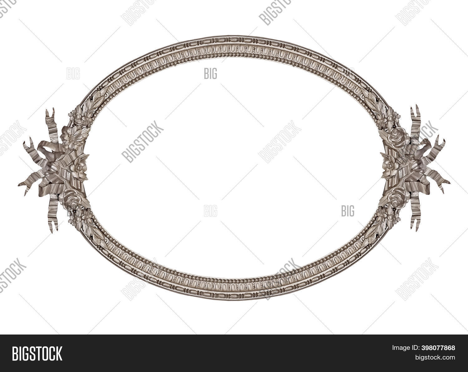 Silver Oval Frame Image & Photo (Free Trial) | Bigstock