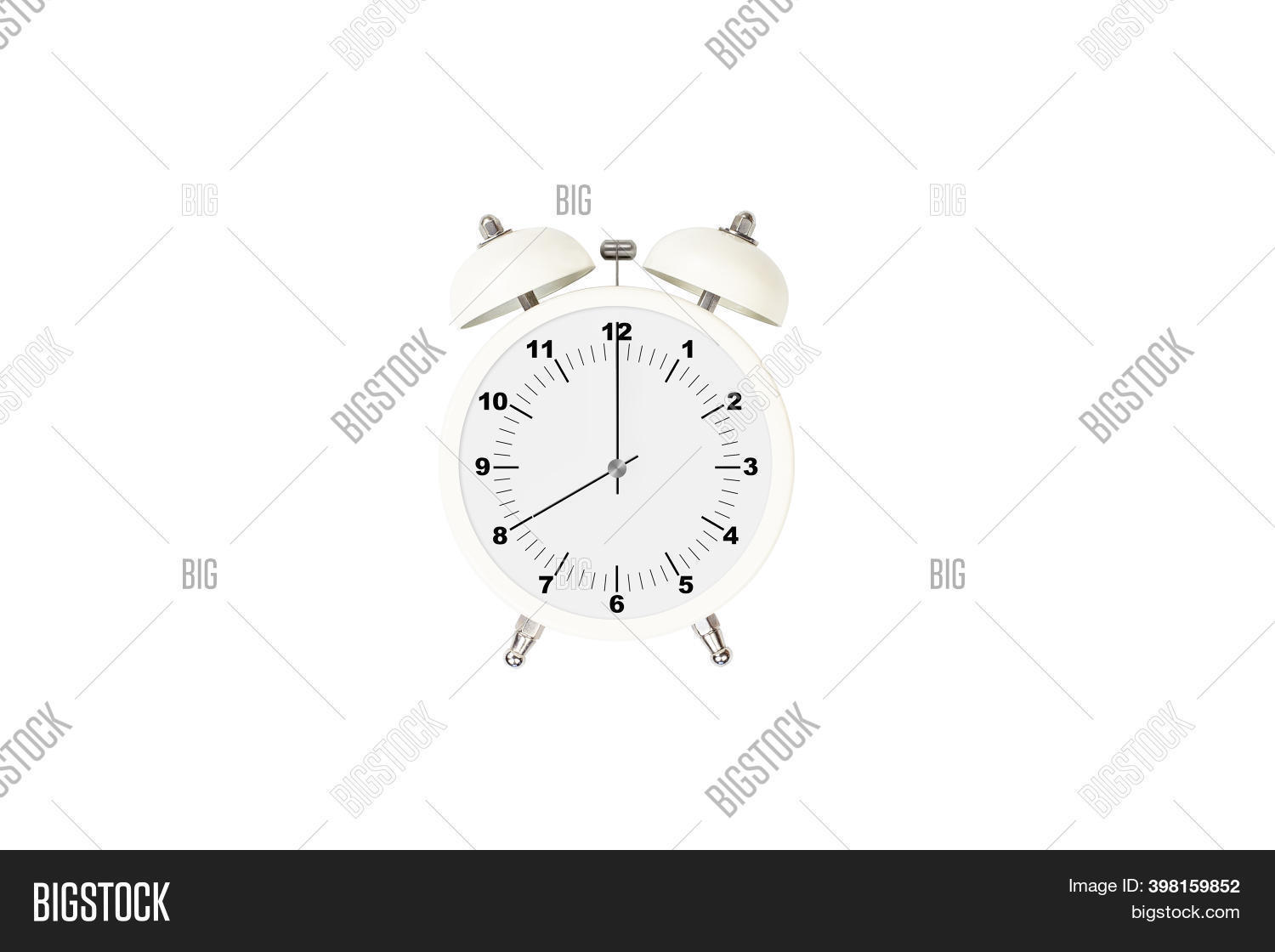 White Alarm Clock Set Image & Photo (Free Trial) Bigstock
