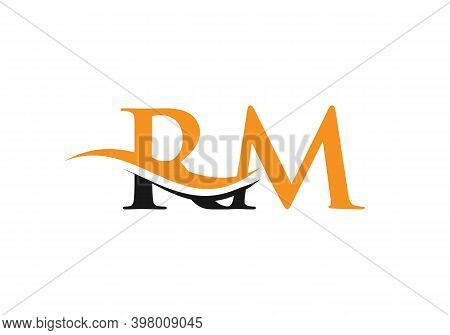Premium Rm Letter Logo Design. Rm Logo For Luxury Branding. Elegant And Stylish Design For Your Comp